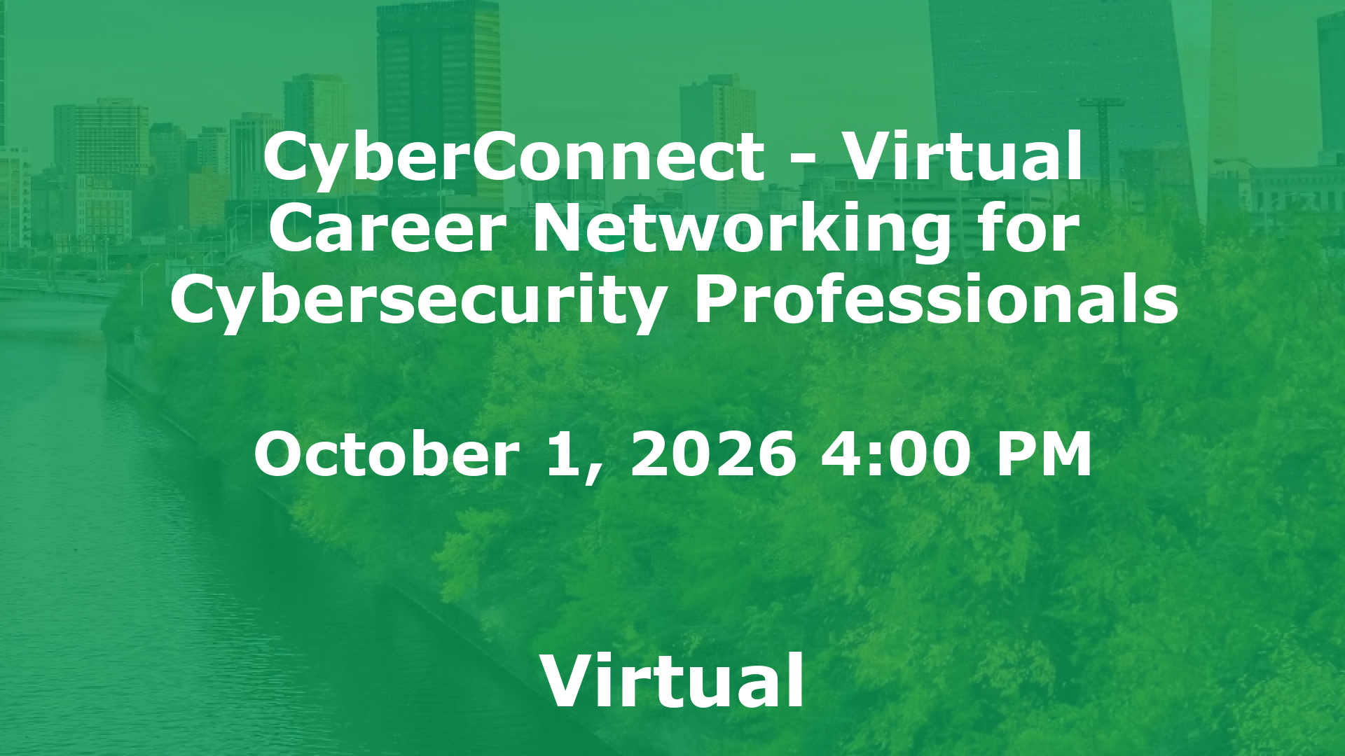 CyberConnect - Virtual Career Networking for Cybersecurity Professionals event image